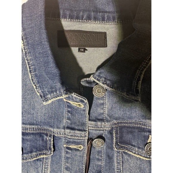 Rock & Roll Denim Jacket Women's SZ M NWT - Picture 5 of 8